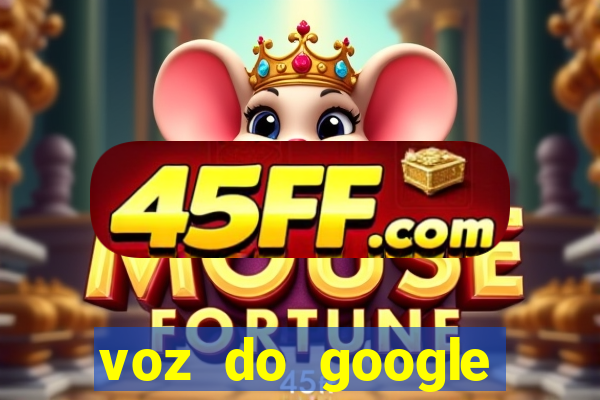 voz do google tradutor homem
